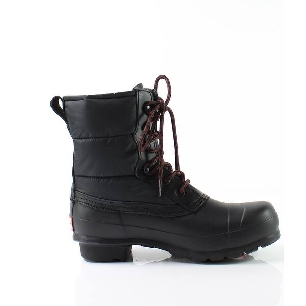 Shop Hunter New Black Women S Shoes Size 7m Quilted Lace Up Winter