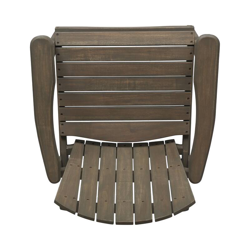 Outdoor Acacia Wood Adirondack Dining Chairs
