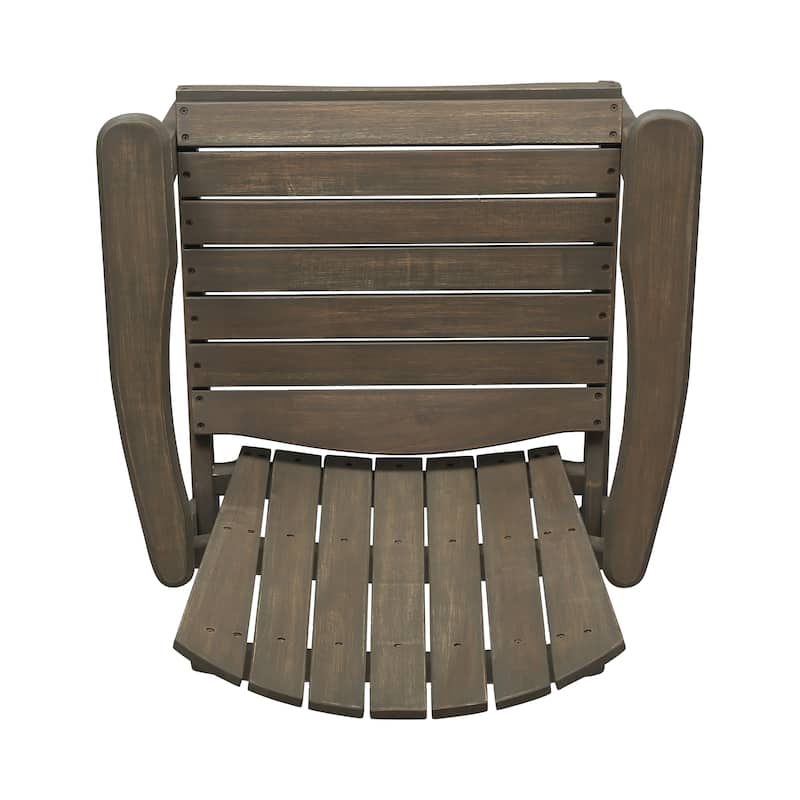 Roomfitters Outdoor Accent Wooden Dining Chairs, Set of 2, Stylish and Durable Weather-Resistant Design for Patio and Garden Use