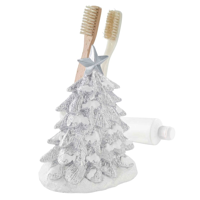 Avanti Linens Sparkle Toothbrush Holder - White - Toothbrush Holder