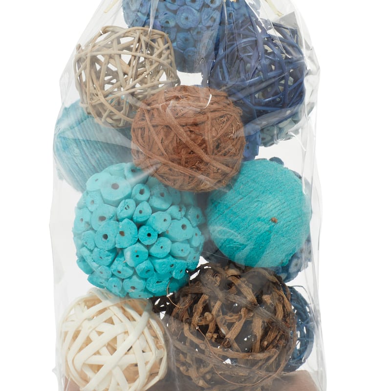 Dried Plant Material Coastal Orbs & Vase Filler (Set of 3) - 6 x 5 x 11Round