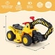 preview thumbnail 3 of 2, 6V Electric Kids Ride On Excavator Pretend Play Toy Tractor