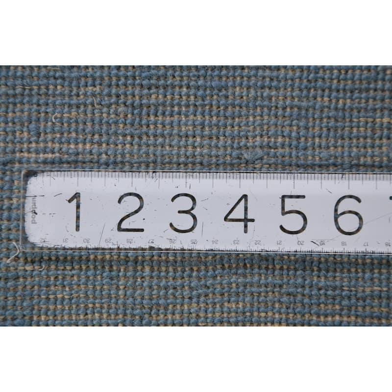 Hand Knotted Oriental 100% Wool Carpet Modern Solid Navy Blue & Blues Gabbeh Area Rug - 11' 7'' X 9' 0''
