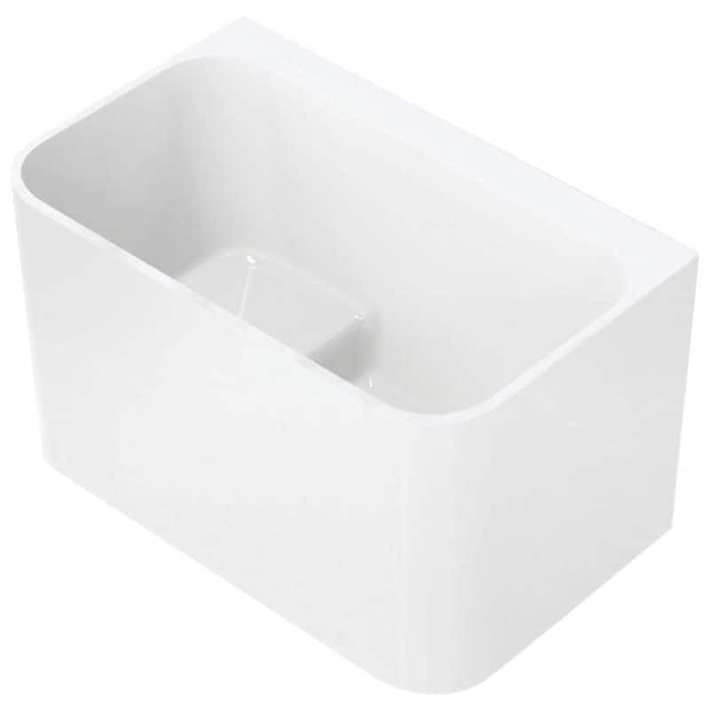 Kingston Brass VTSQ472726S Aqua Eden 47" Free Standing Acrylic Soaking - Glossy White
