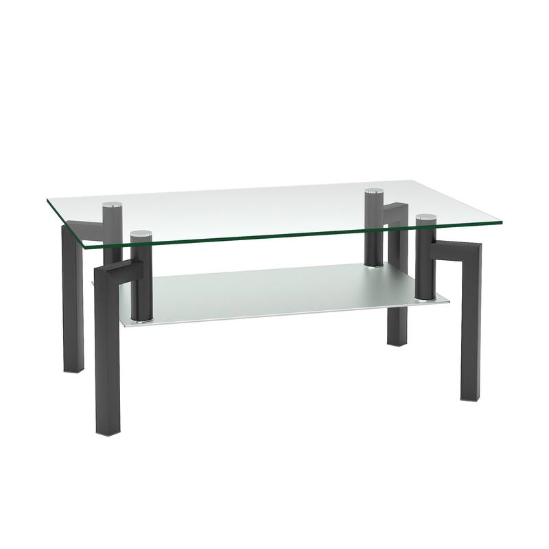 Modern Rectangle Glass Coffee Table