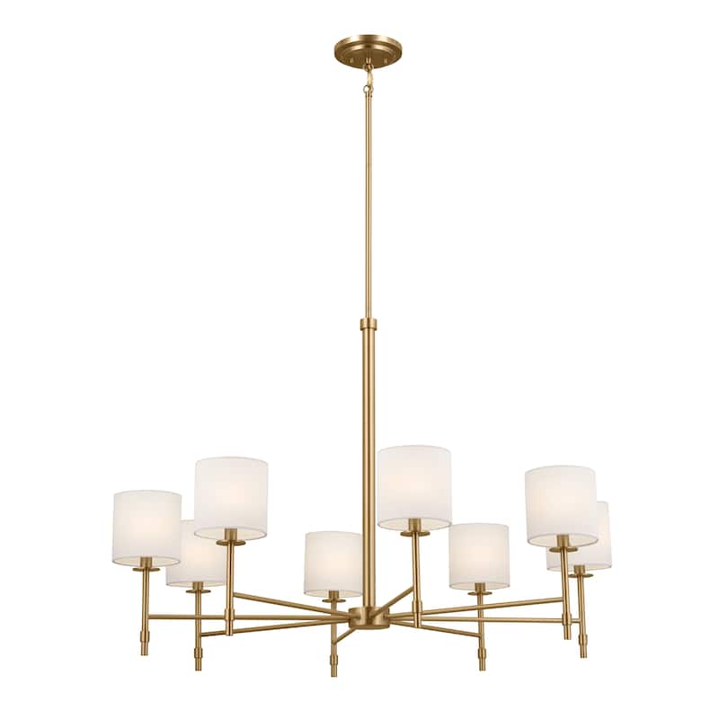 Kichler Lighting Ali 8-Light Brushed Natural Brass Chandelier - 38.75