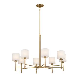 Kichler Lighting Ali 8-Light Brushed Natural Brass Chandelier - 38.75