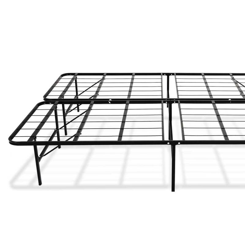 King Size Steel Heavy-Duty Platform Bed Foundation with Tool-Free Assembly and 2000 lb Capacity