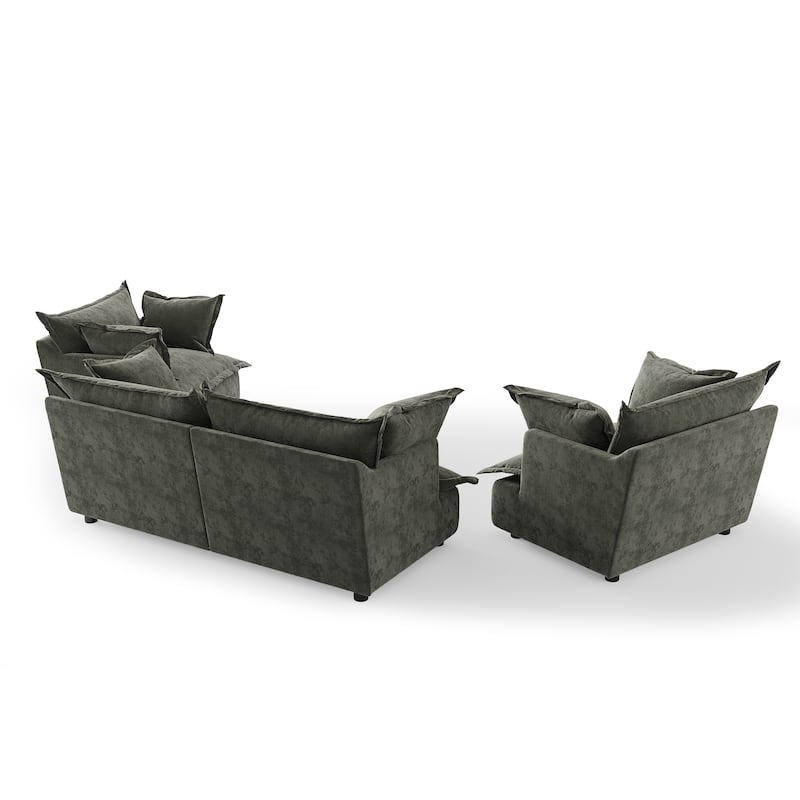 Double Layer Cushion Comfy Cloud Modular Sectional Sofa Set