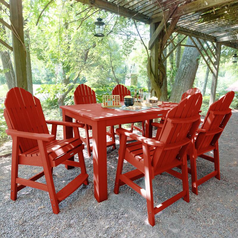 Hamilton 7-Piece Outdoor Dining Set - 42" x 72" Table, Counter-height
