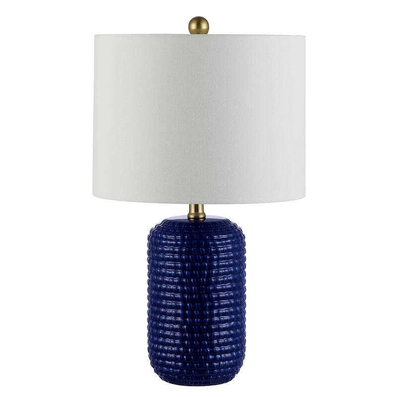 SAFAVIEH Lighting 22-inch Jace Ceramic Table Lamp (Set of 2) - 13" x 13" x 22"