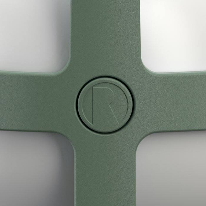 Soft Spot Solar Circular Lantern, Pine Green