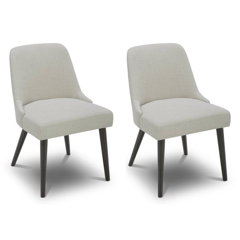 Spruce & Spring Lan Mid-Century Modern Dining Chair Set of 2 - Linen