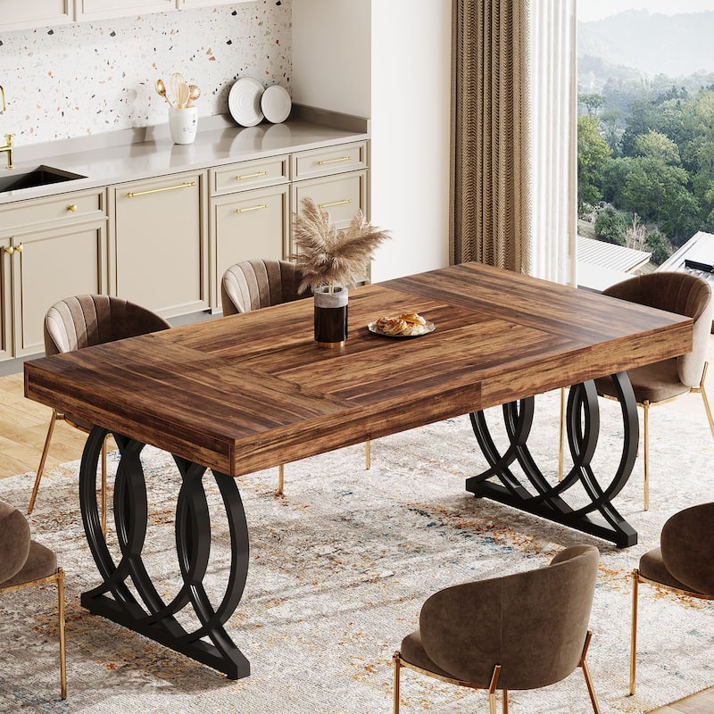 63-Inch Dining Table for 4-6