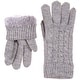 preview thumbnail 3 of 54, Women's Winter Classic Cable Ultra Warm Plush Fleece Lined Knit Gloves