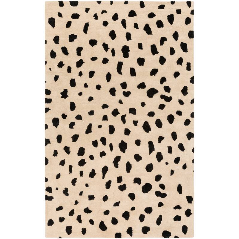 Livabliss Tunas Handmade Animal Print Wool Area Rug