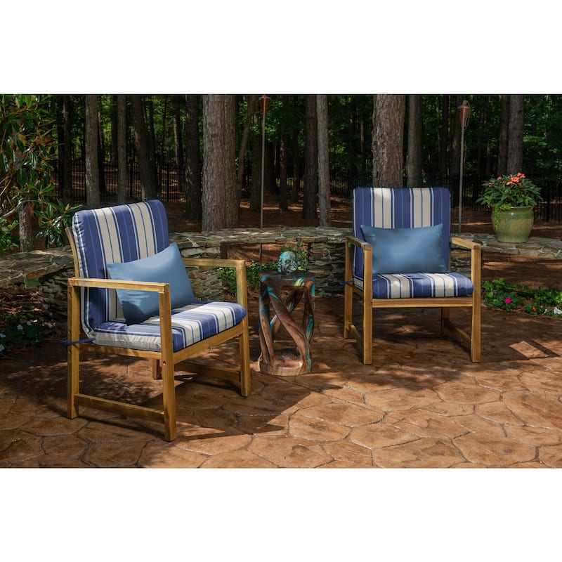 Sunbrella® Solid Fabric 1-Piece Indoor/Outdoor Lumbar Pillow, 19"W x 12"L - 19"W x 12"L