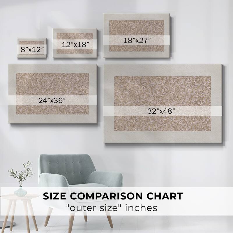 Vintage Abstract Print-VII -Gallery Wrapped Canvas