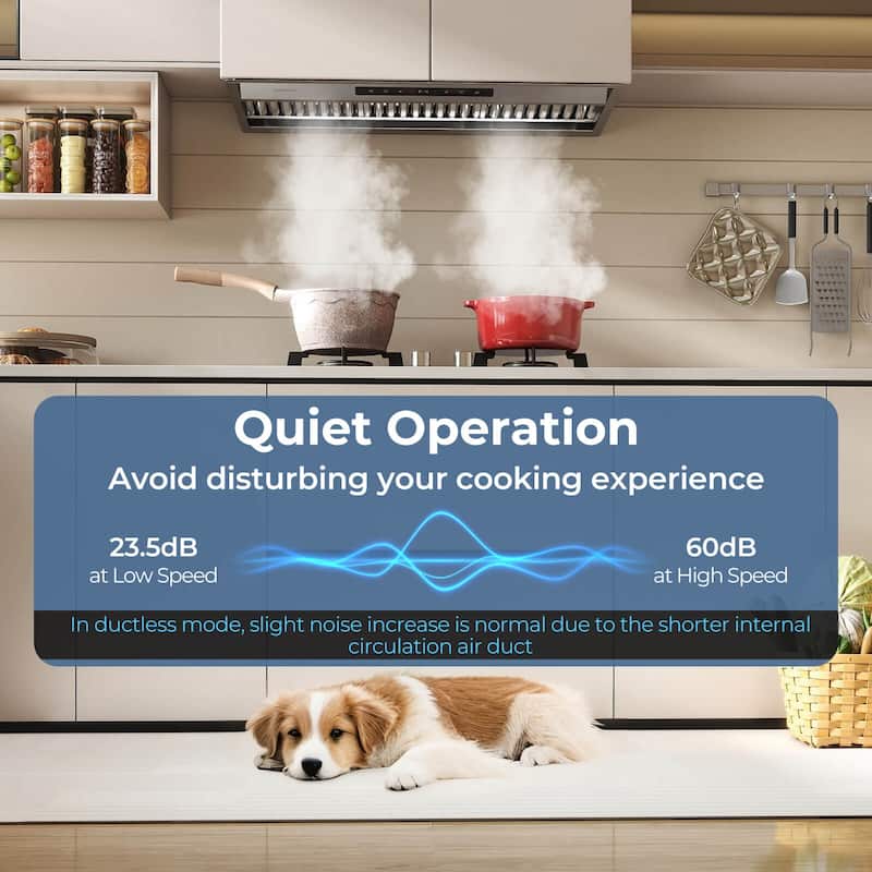 Costway 36 Inch Under Cabinet Range Hood with 4 Fan Speeds, - See Details