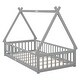 preview thumbnail 41 of 50, Twin Tent-shaped Floor Bed