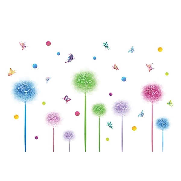 Home Office PVC Flower Butterfly Print Window Film Protector Wall Decal Sticker Wallpaper