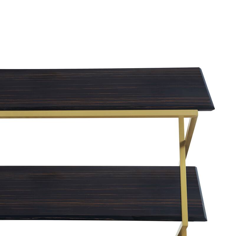 Westlake 3-Tier Console Table with Metal Legs