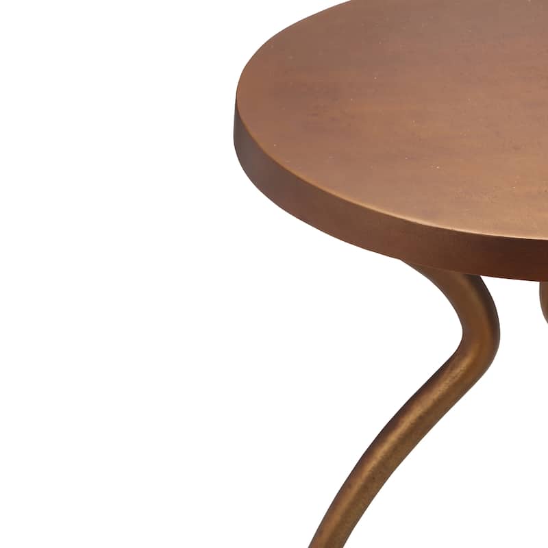 Elements - Sarp End Table - Antique Brass