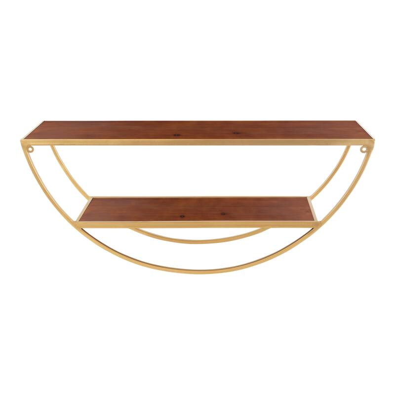 Kate and Laurel Tancill Half Circle Wall Shelf - 26x11