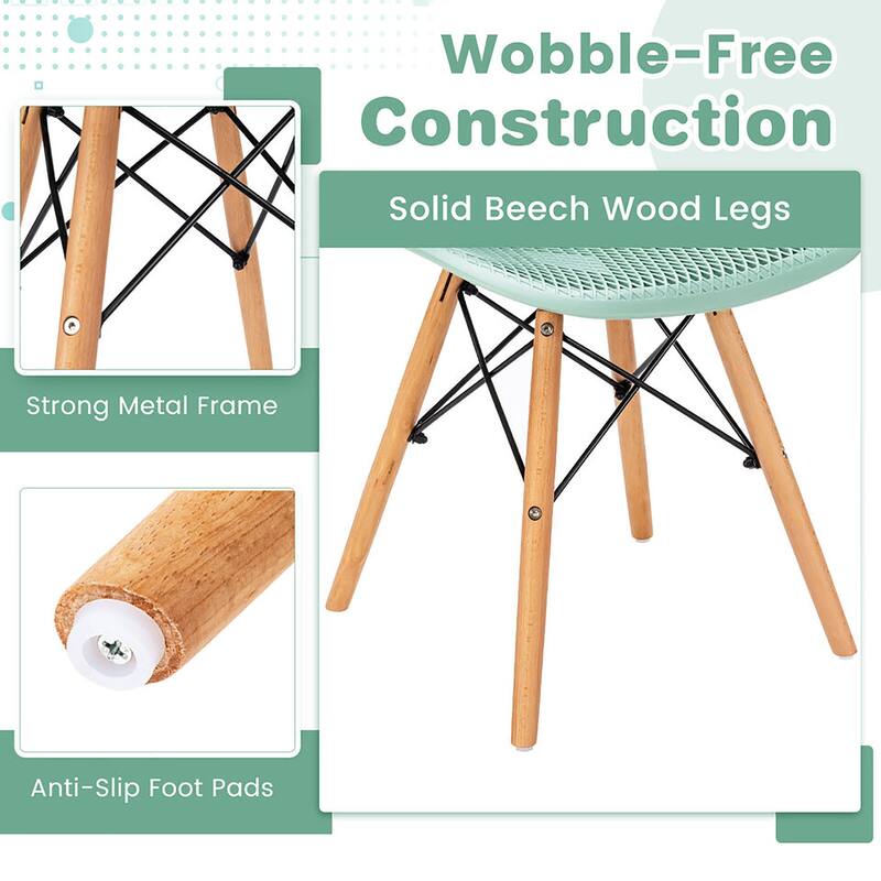 Gymax 3 PCS Dining Table Set for 2 Persons Modern Round Table & 2