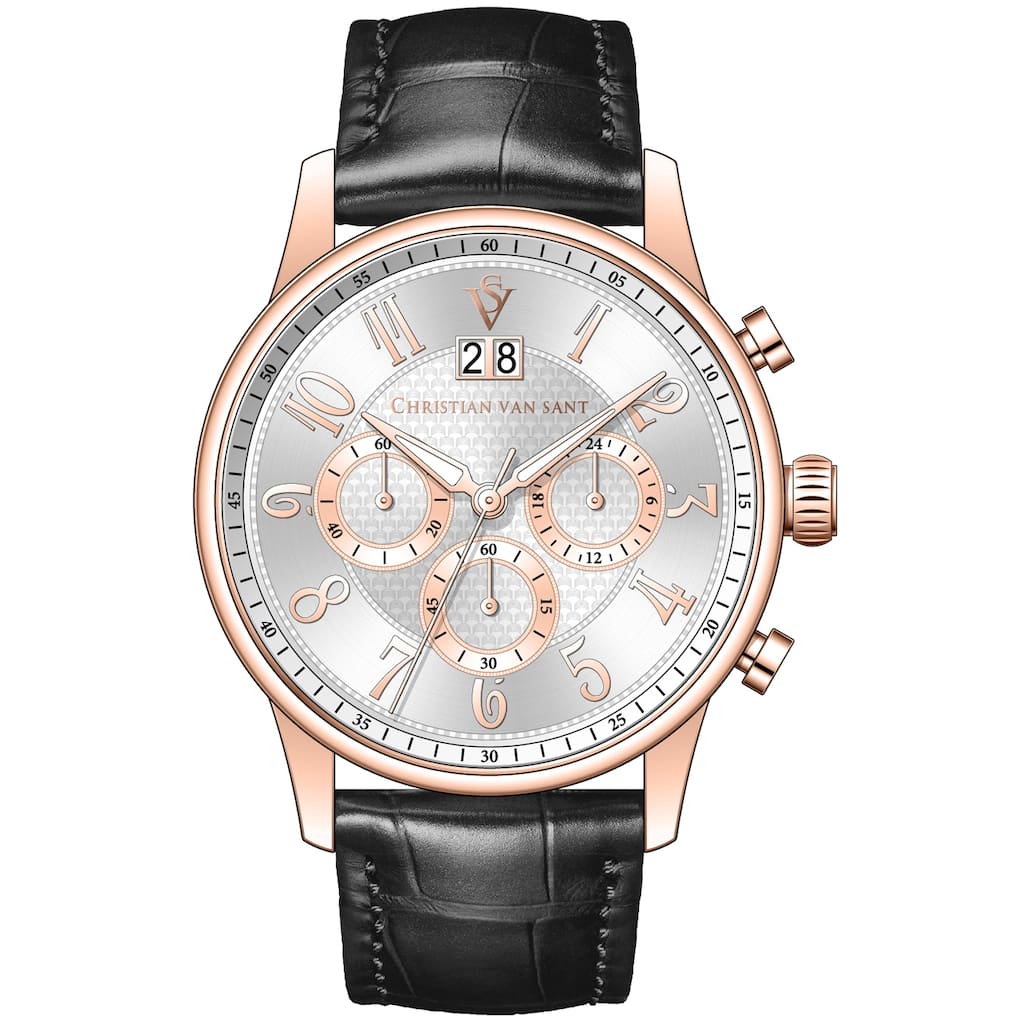 Christian Van Sant Men's Heritage Silver Dial Watch - CV3946 - 6 (36)