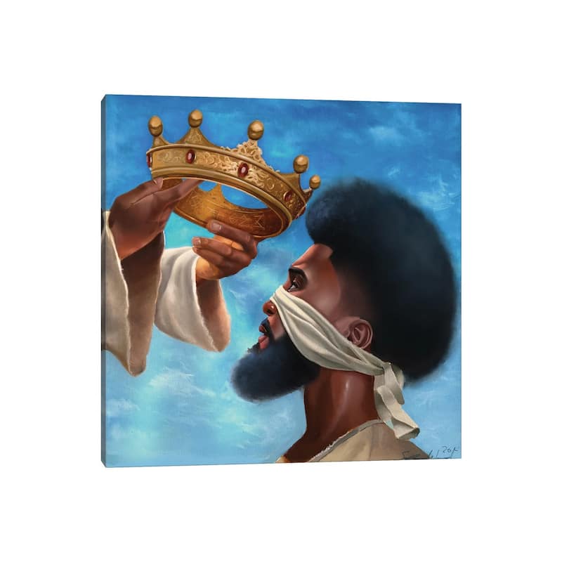 iCanvas "Crown Me Lord (Man)" by Salaam Muhammad Canvas Print