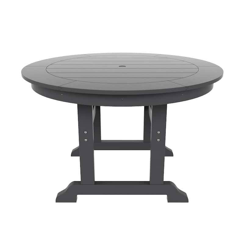 Polytrends Laguna Hdpe All Weather Outdoor Patio 47" Round Dining Table