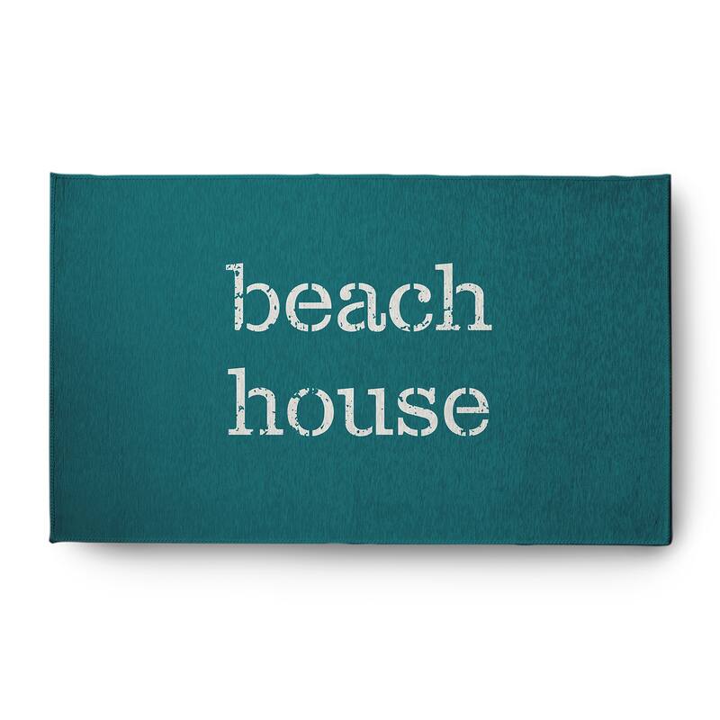 Beach House Nautical Indoor/Outdoor Rug - Ocean Teal - 3' x 5'