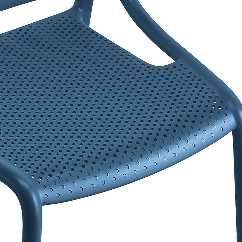 Shay Set of 4 Stackable Dining Chairs, Indoor/Outoor