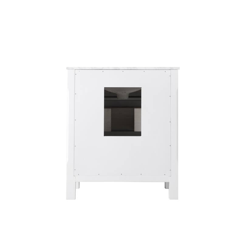 Altair Maribella Single Bathroom Vanity Set and Carrara White Countertop without Mirror