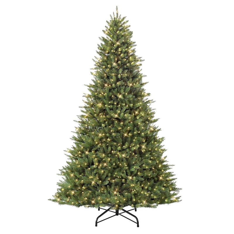 Puleo International 6.5 ft. Pre-lit Fraser Fir Artificial Tree