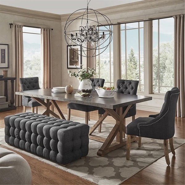 Gray barn sale dining set