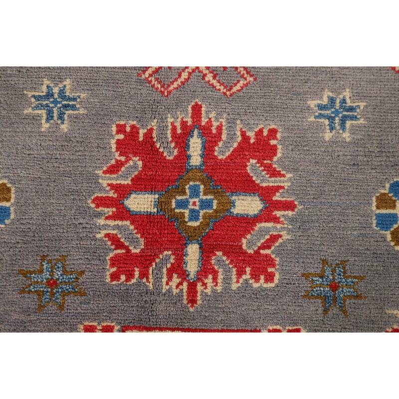 Kazak Oriental Area Rug Hand-Knotted Home Decor Wool Carpet - 6'1" x 8'10"