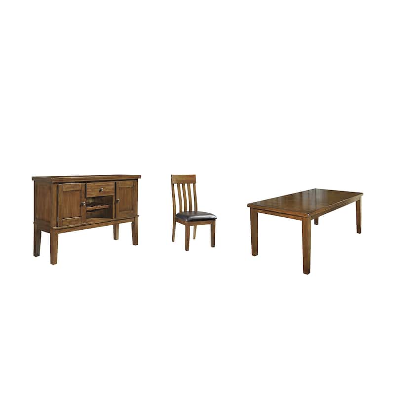 Signature Design by Ashley Ralene Medium Brown 10-Piece Dining Package