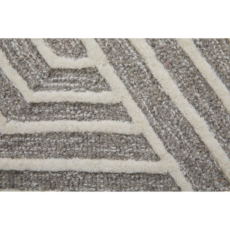 Grand Bazaar Rooney Hand Tufted Geometric Modern Area Rug