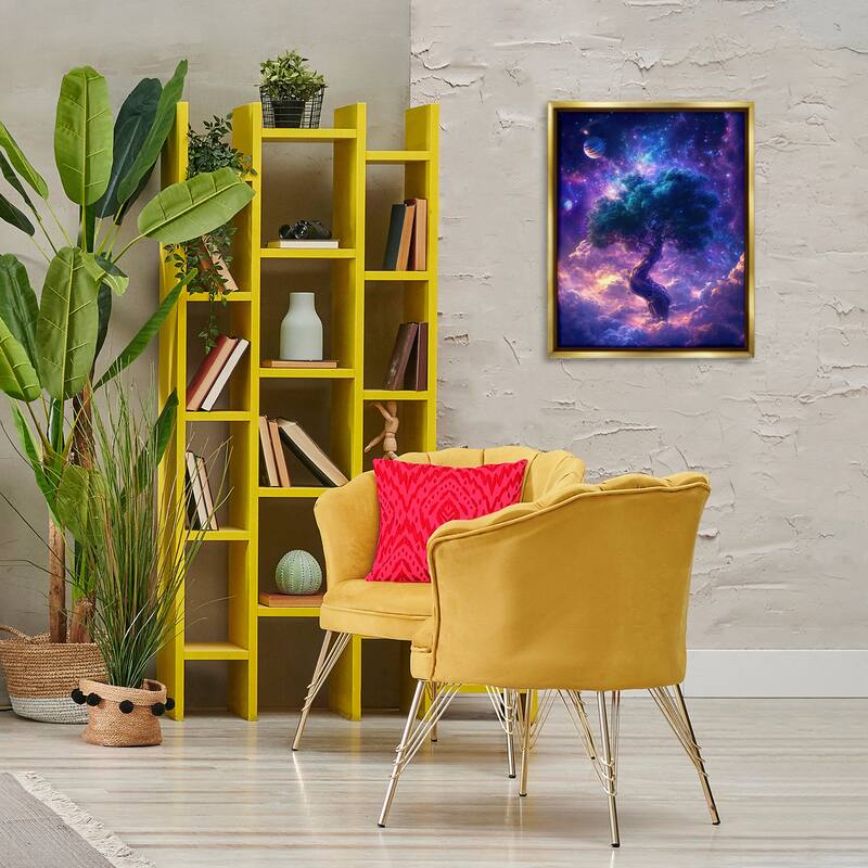 Stupell Tree Of Life Through Clouds Framed Floater Canvas Wall Art Design By Wumples