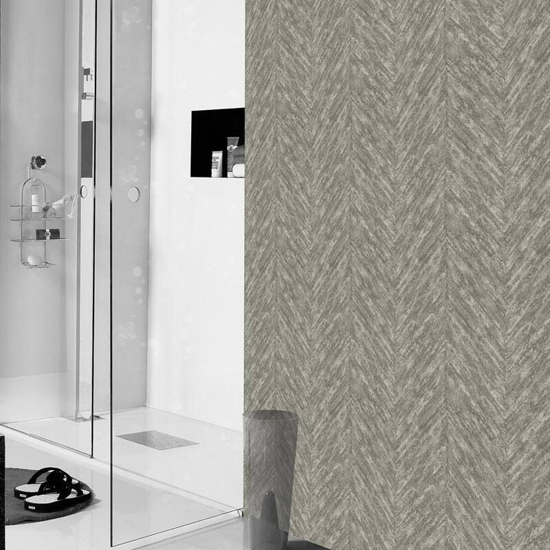 Advantage Madoka Sterling Chevron Wallpaper - 20.9in x 396in x 0.025in - 20.9in x 396in x 0.025in