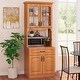 preview thumbnail 1 of 36, Living Skog Galiano 73'' Pantry Kitchen Storage Cabinet Orange