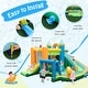 preview thumbnail 10 of 8, Inflatable Water Slide Blowup Bounce House with Dual Slides and Splash Pool (Without Blower) - 183" x 156" x 99" (L x W x H)