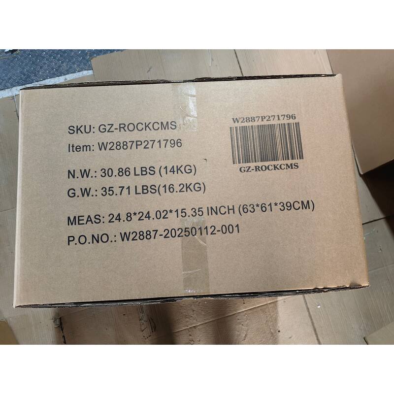 Ultra-Plush Rattan Rocking Chair with Anti-Tip Design for Indoor and Outdoor