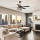 preview thumbnail 3 of 19, 52" Black Wood Modern Crystal Indoor Ceiling Fan Chandelier with Remote