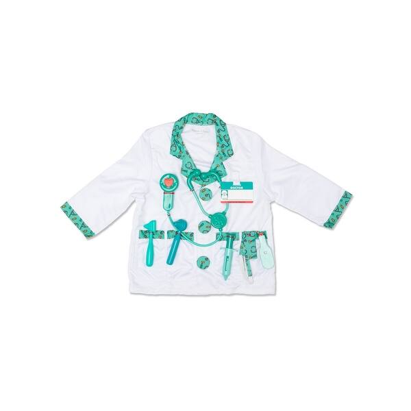 slide 2 of 5, Melissa & Doug Doctor Role Play Costume Dress-Up Set, 8 Pieces - White