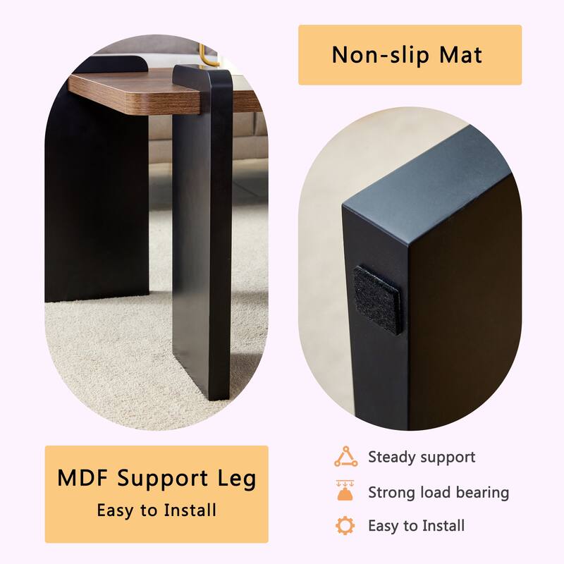 Modern Minimalist Coffee Table Simple Coffee Table Stylish Coffee Table with Felt Pad , for Living Room