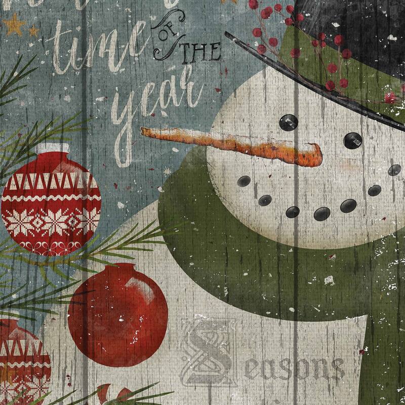 Snowman Wonderful Canvas Art Print