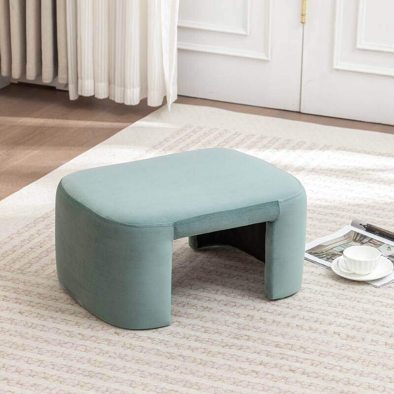 SEYNAR Modern Velvet Rectangle Accent Ottoman